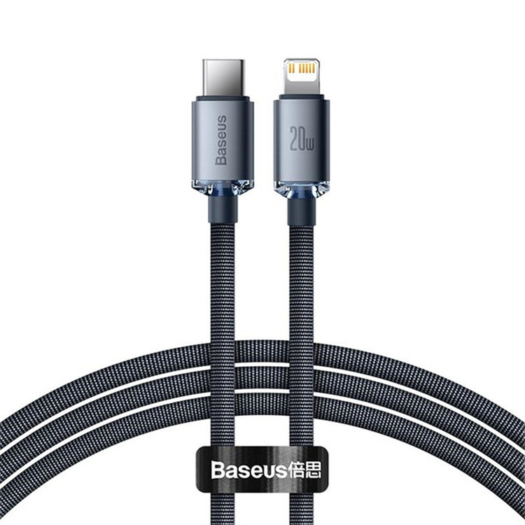 کابل USB-C به لایتنینگ باسئوس مدل Crystal Shine طول 2 متر