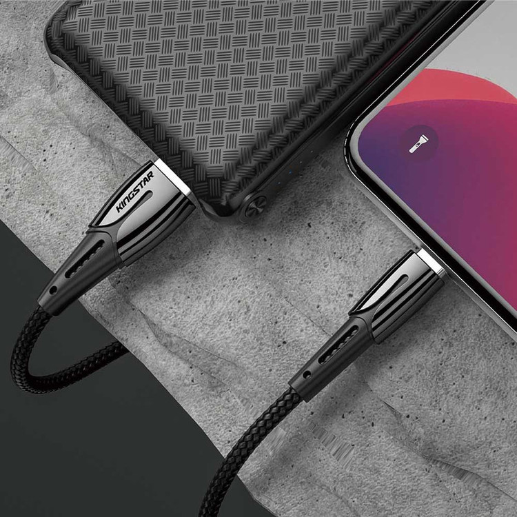 کابل تبدیل USB به لایتنینگ کینگ استار مدل K360i طول 1.2 متر