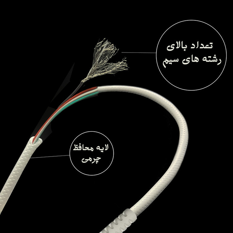 کابل تبدیل USB به لایتنینگ بیاند مدل BUL-302LT CHARGE DATA طول 2متر بسته 10 عددی