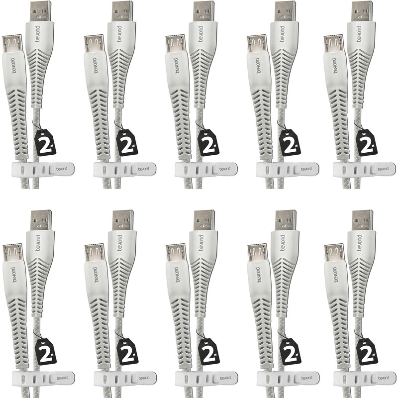 کابل تبدیل USB به MicroUSB بیاند مدل BUM-302LT FAST CHARGE طول 2 متر بسته 10 عددی