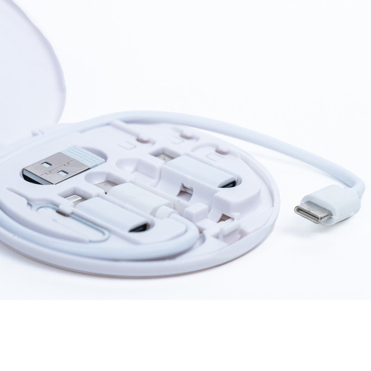 کابل تبدیل USB-C به USB-C / لایتنینگ / USB / micro-USB فوربری مدل RC190 طول 0.23 متر