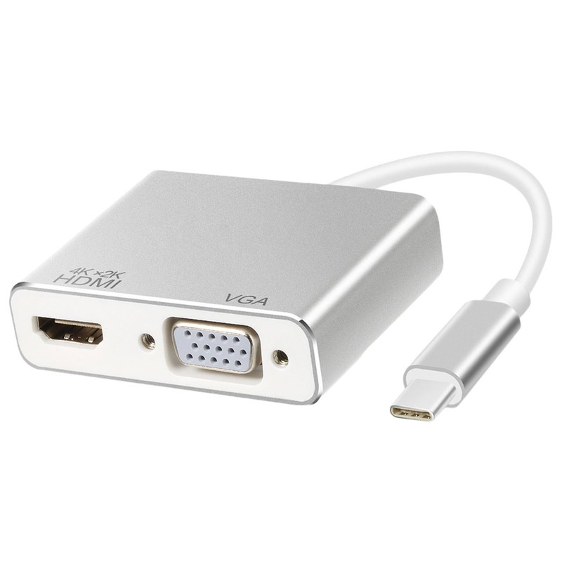 مبدل USB-C به HDMI و VGA مدل U2