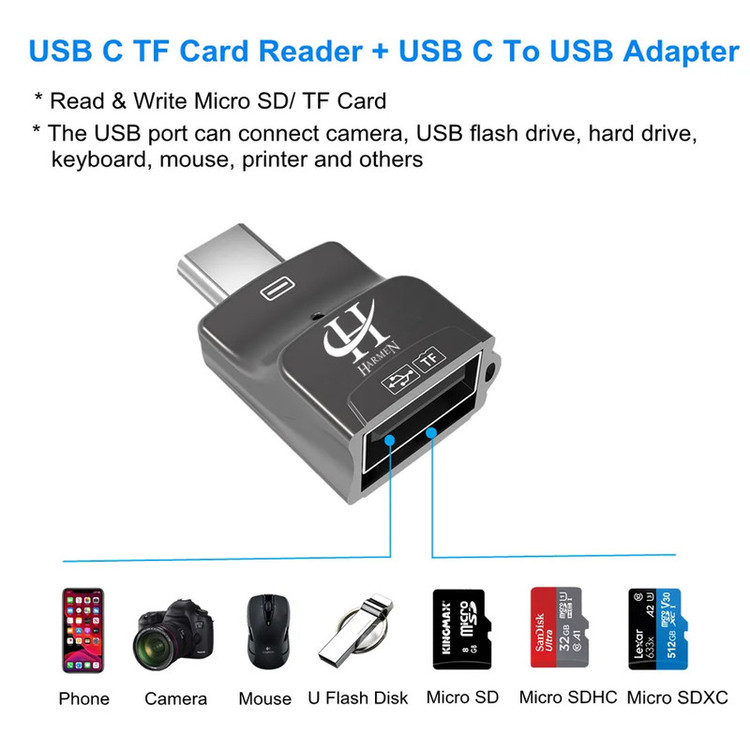 مبدل USB-C به USB هارمن مدل HR-OT60