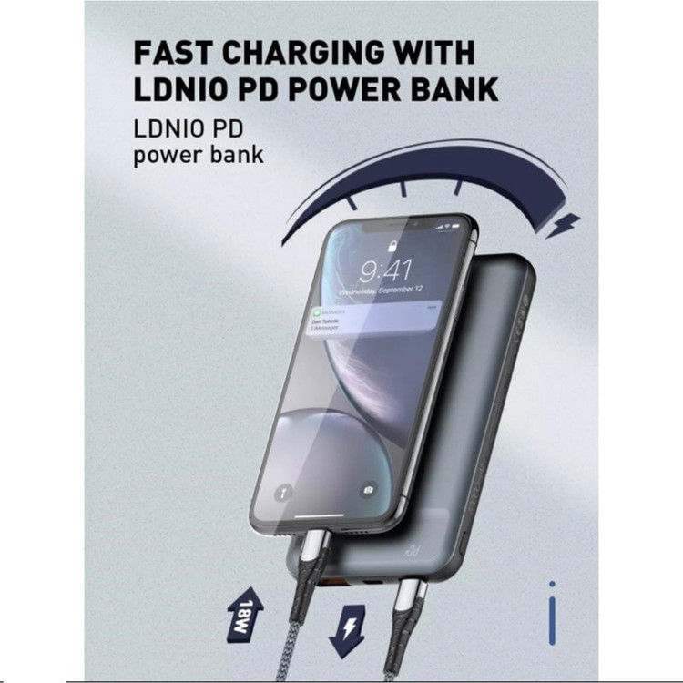 کابل تبدیل USB-C به لایتنینگ الدینیو مدل LC 112 طول 2 متر