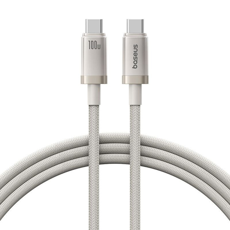 کابل تبدیل USB-C بیسوس مدل Titanium Series 100W طول 1 متر
