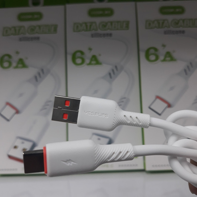 کابل تبدیل USB به USB-C یس پلاس مدل Fast Charging SILICON طول 1 متر