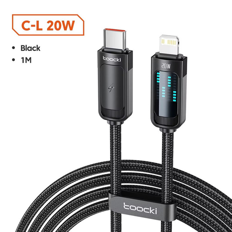 کابل تبدیل USB-C به لایتنینگ توکی مدل 20W TQ-X47C3 طول 1 متر