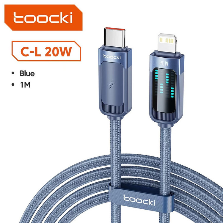 کابل تبدیل USB-C به لایتنینگ توکی مدل 20W TQ-X47C3 طول 1 متر