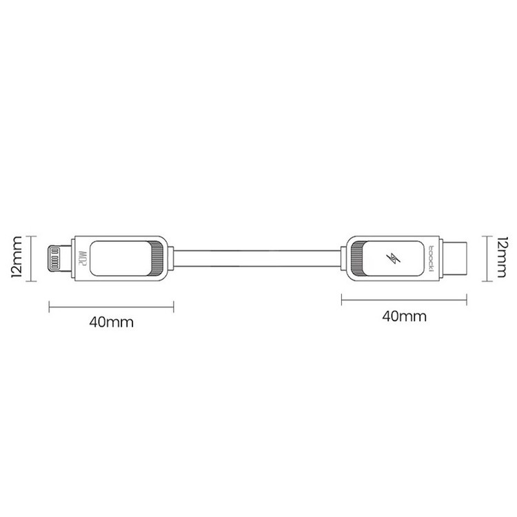 کابل تبدیل USB-C به لایتنینگ توکی مدل 20W TQ-X47C3 طول 1 متر