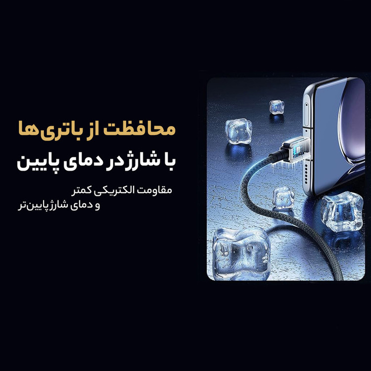 کابل تبدیل USB به لایتنینگ بیسوس مدل Unbreakable Series طول 1 متر