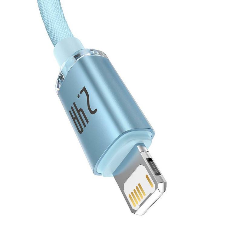 کابل USB به لایتنینگ باسئوس مدل Crystal Shine Series طول 2 متر