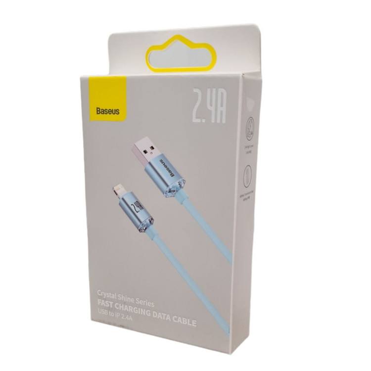 کابل USB به لایتنینگ باسئوس مدل Crystal Shine Series طول 2 متر