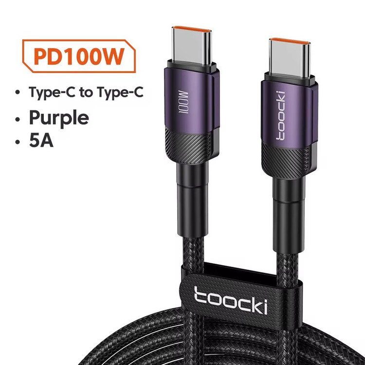 کابل تبدیل USB-C توکی مدل 100W TQ-X12 طول 1 متر