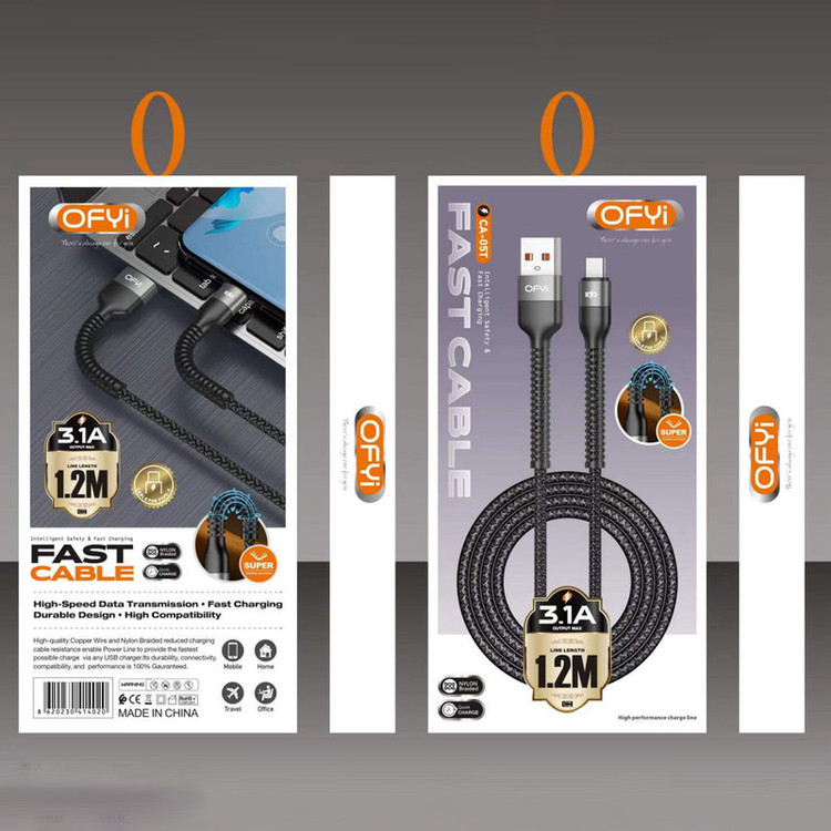 کابل تبدیل USB به USB-C اوفی مدل CA-05T 5A طول 1.2 متر