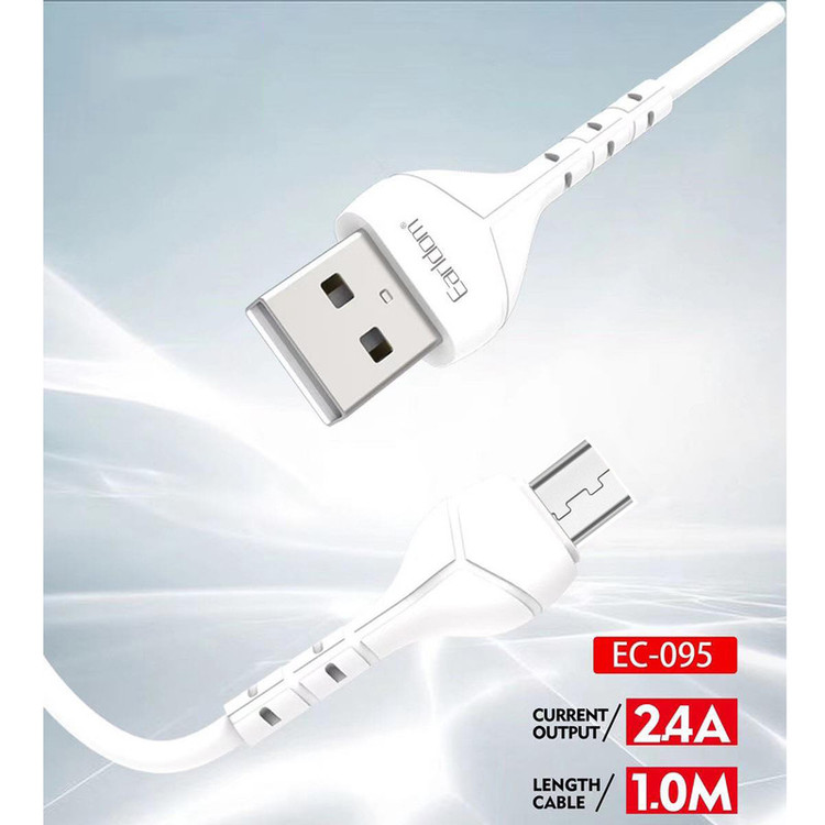 کابل تبدیل USB به microUSB ارلدام مدل EC-095M طول یک متر