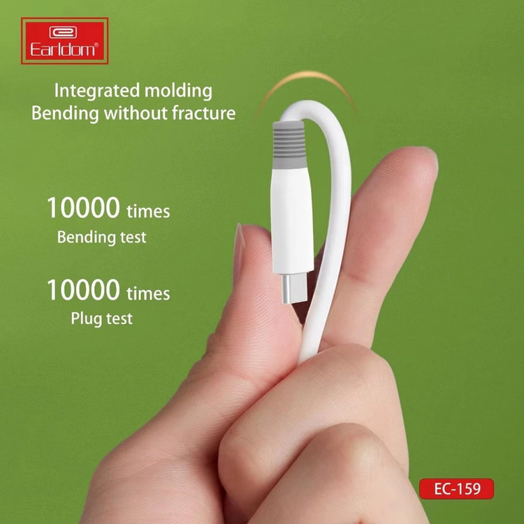 کابل تبدیل USB به USB-C ارلدام مدل EC-158C silicone 20W طول 1 متر