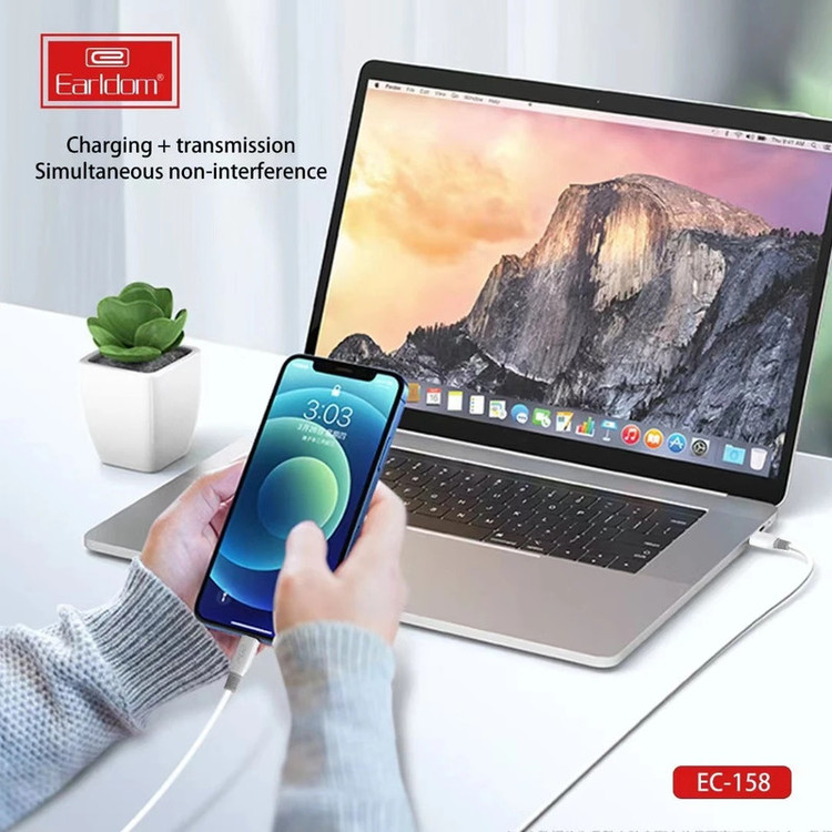 کابل تبدیل USB به USB-C ارلدام مدل EC-158C silicone 20W طول 1 متر