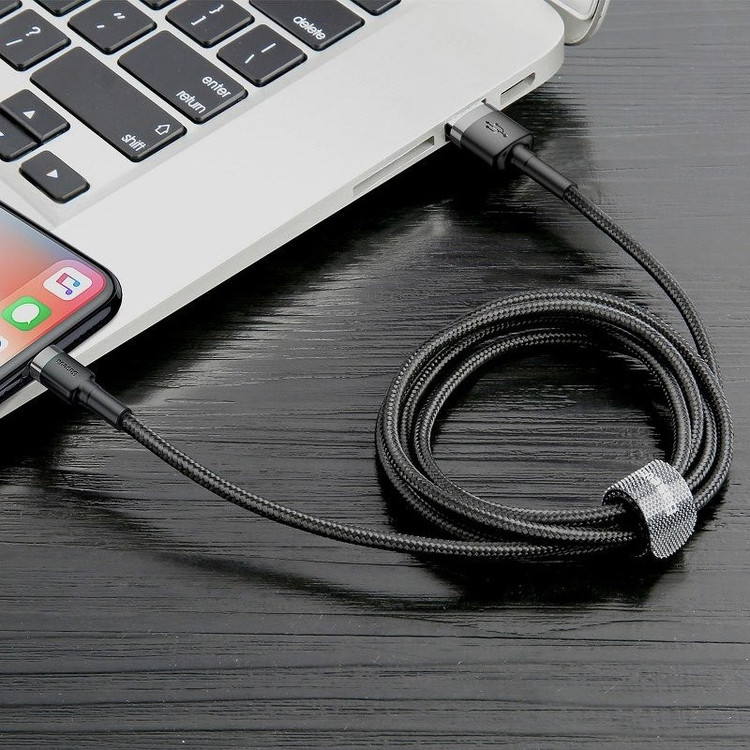 کابل تبدیل USB به لایتنینگ باسئوس مدل Cafule Cable طول 1 متر
