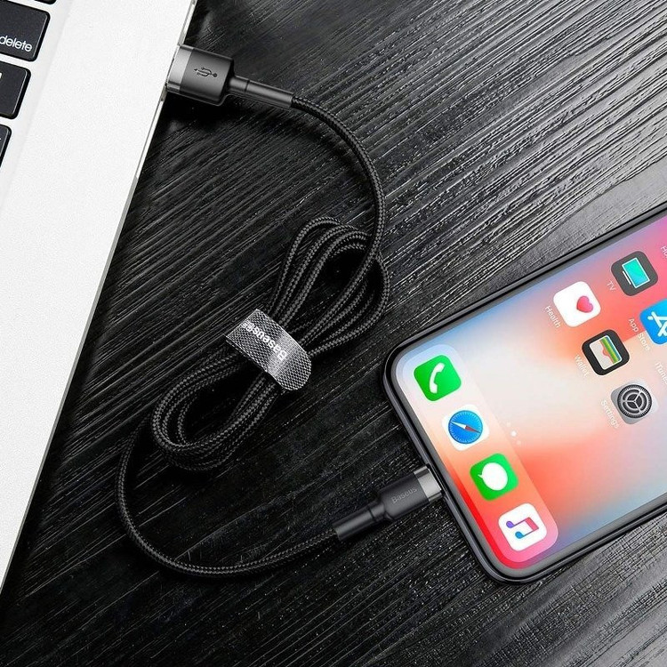 کابل تبدیل USB به لایتنینگ باسئوس مدل Cafule Cable طول 1 متر