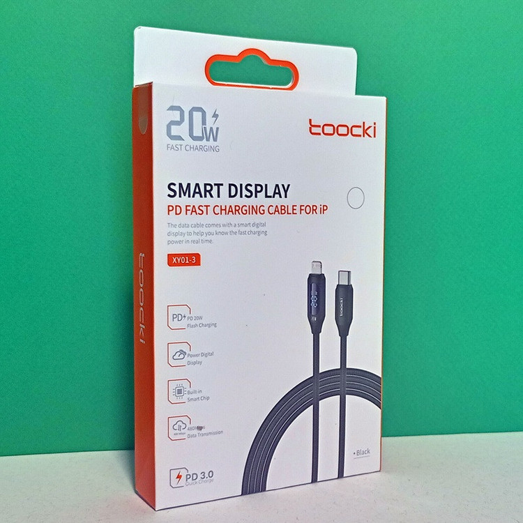 کابل تبدیل USB-C به لایتنینگ توکی مدل 20W TQ-X03 طول 1 متر