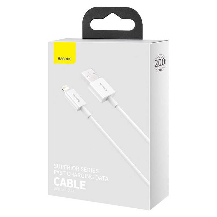 کابل تبدیل USB به لایتنینگ باسئوس مدل Superior طول 2 متر