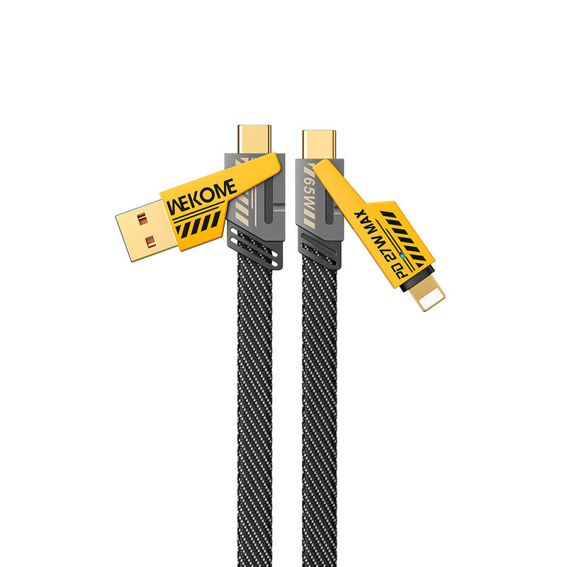 کابل تبدیل USB-C به USB/لایتنینگ ویکام مدل WDC-25 طول 1.2 متر