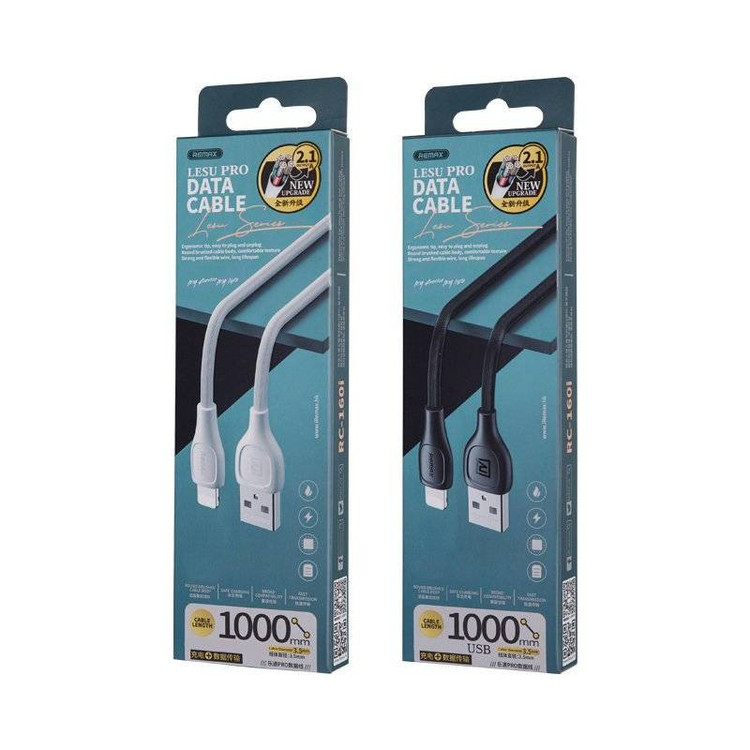 کابل تبدیل USB به لایتنینگ ریمکس مدل RC-160i طول 1 متر