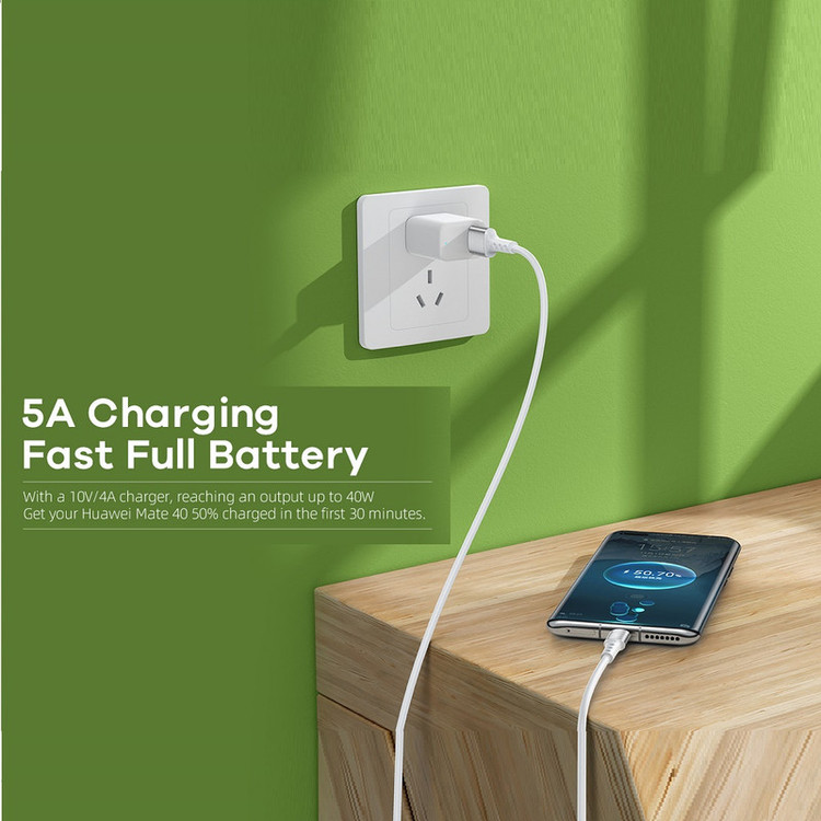 کابل تبدیل USB به USB-C ریمکس مدل RC-198a 5A طول 1 متر