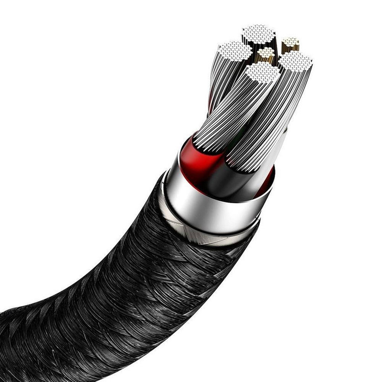 کابل تبدیل USB به USB-C باسئوس مدل Metal Data cable 66W طول 2 متر