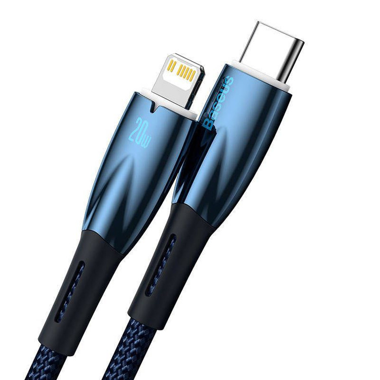 کابل USB-C به لایتنینگ باسئوس مدل Glimmer Series طول 2 متر