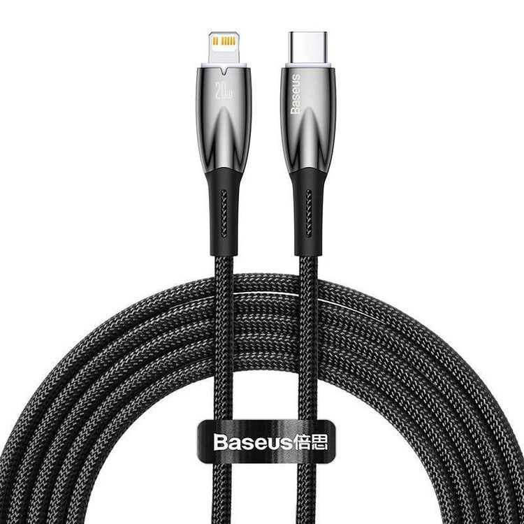 کابل USB-C به لایتنینگ باسئوس مدل Glimmer Series طول 2 متر