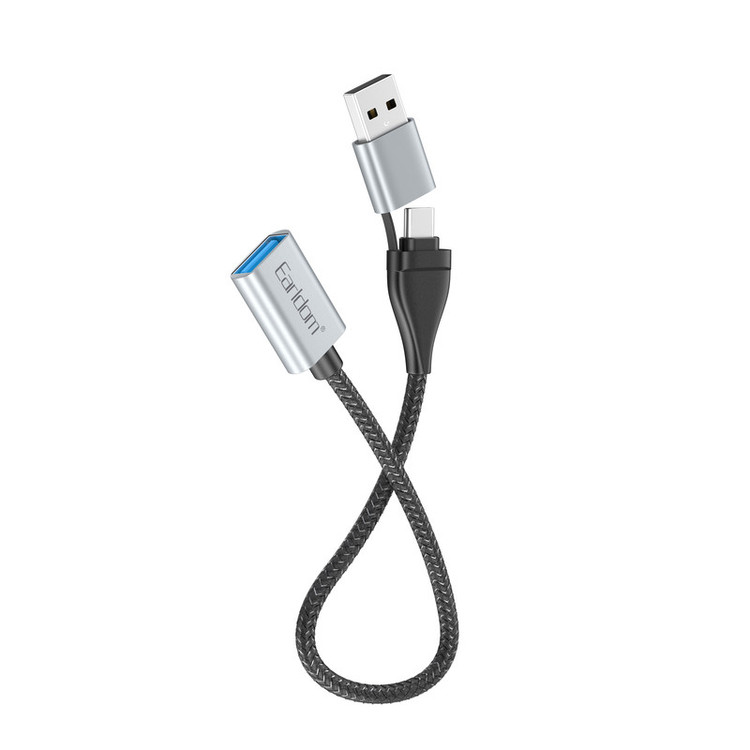 مبدل OTG USB به USB-C / USB ارلدام مدل 2IN1 OT83