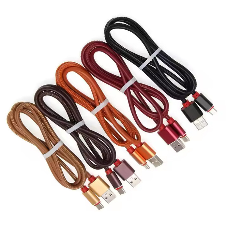 کابل تبدیل USB به USB-C هارمن مدل PU LEATHER2M طول 2 متر