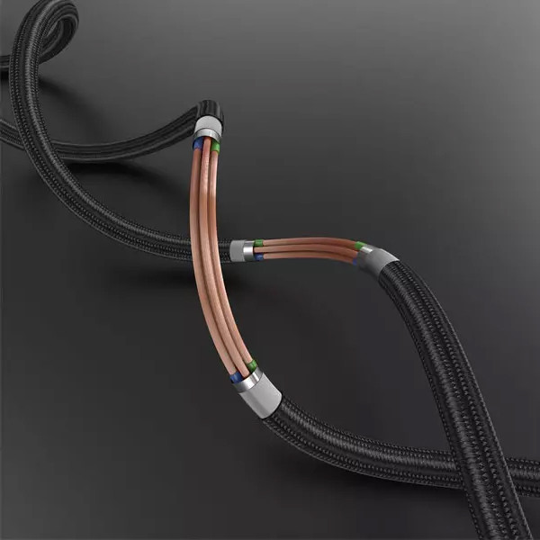 کابل تبدیل USB به USB-C هارمن مدل PU LEATHER2M طول 2 متر