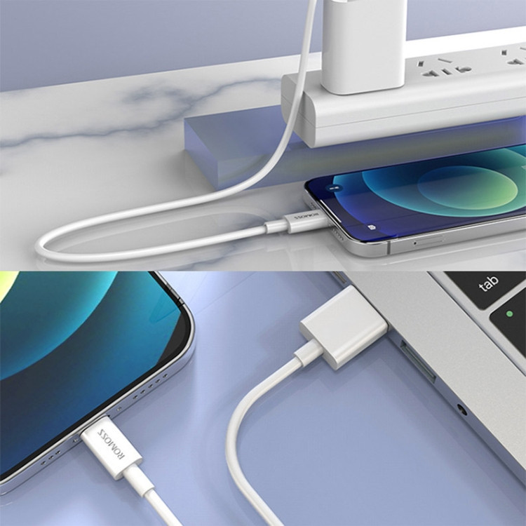 کابل تبدیل USB به لایتنینگ روموس مدل CB12 NEW PKG طول 1 متر