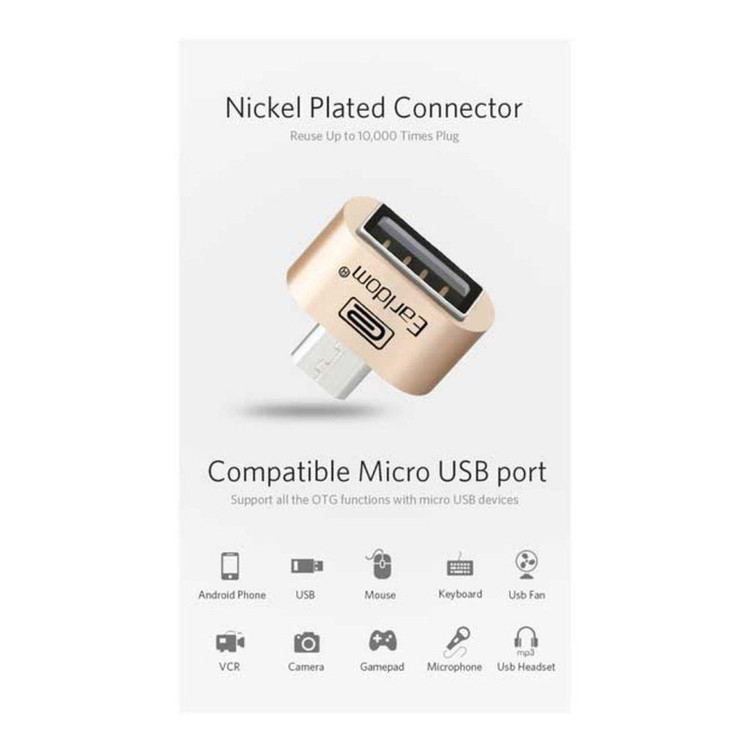 مبدل OTG USB به microUSB ارلدام مدل ET-OT03