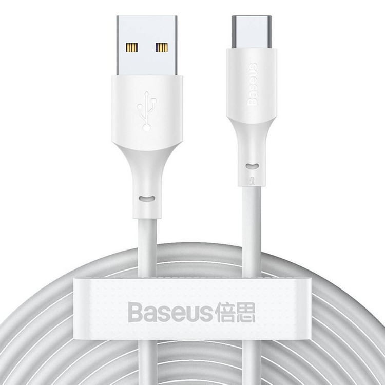کابل تبدیل USB به USB-C بیسوس مدل Simple Wisdom-40W طول 1.5 متر بسته 2 عددی