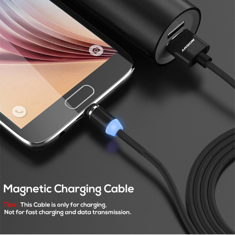کابل تبدیل USB به microUSB/ لایتنینگ /USB-C آرسون مدل AN-M33 طول 1 متر