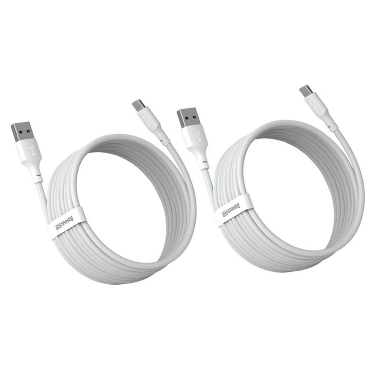 کابل تبدیل USB به USB-C باسئوس مدل Wisdom Data Cable 40W طول 1.5 متر بسته 2 عددی