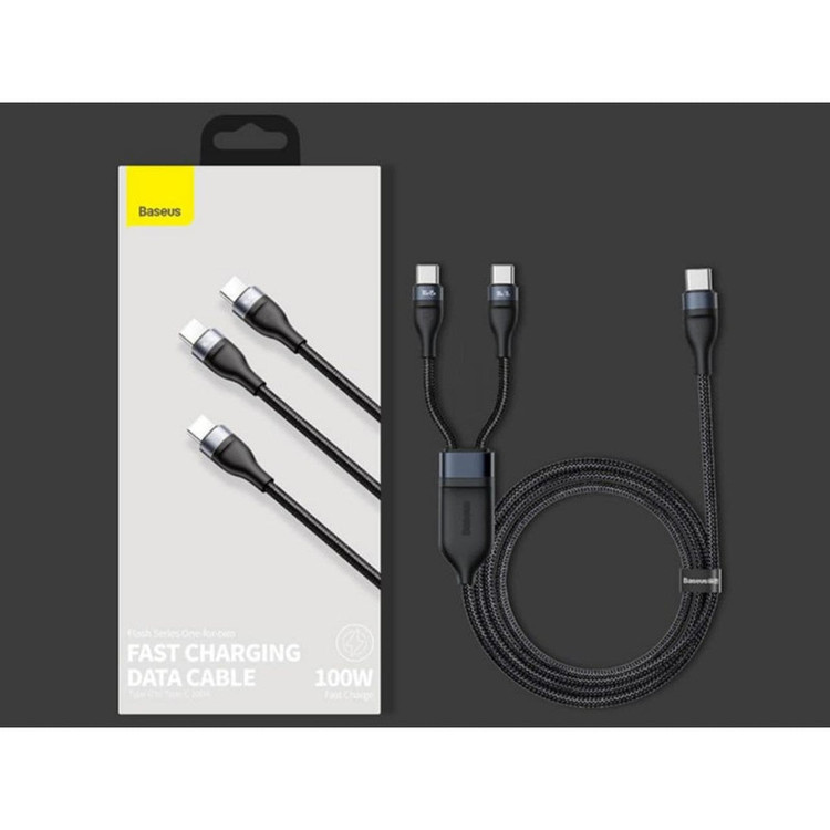 کابل تبدیل USB-C به USB-C باسئوس مدل Fast Charging-100W طول 1.5 متر