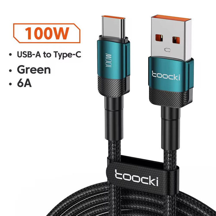 کابل تبدیل USB به USB-C توکی مدل 100W TQ-X12 طول 2 متر