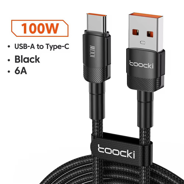 کابل تبدیل USB به USB-C توکی مدل 100W TQ-X12 طول 2 متر