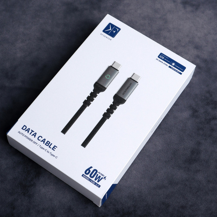 کابل USB-C کی اف-سنیور مدل S38 طول 1.2 متر