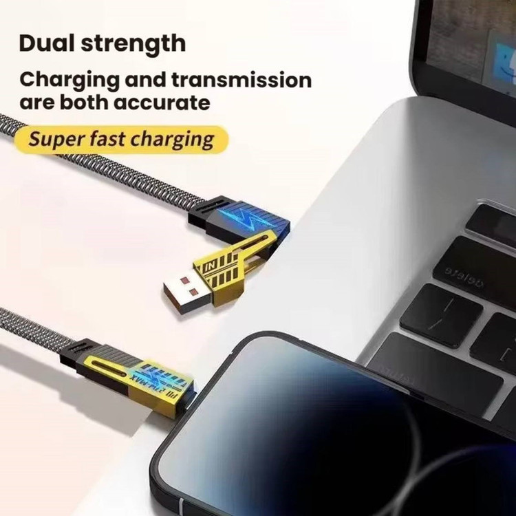 کابل تبدیل USB/USB-C به لایتنینگ/USB-C مدل PD 27W-MAX طول 1.2 متر