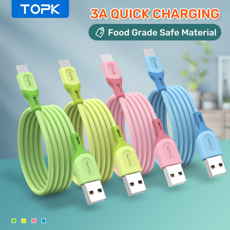 کابل تبدیل USB به microUSB تاپکی مدل AN84-Fast طول 1 متر