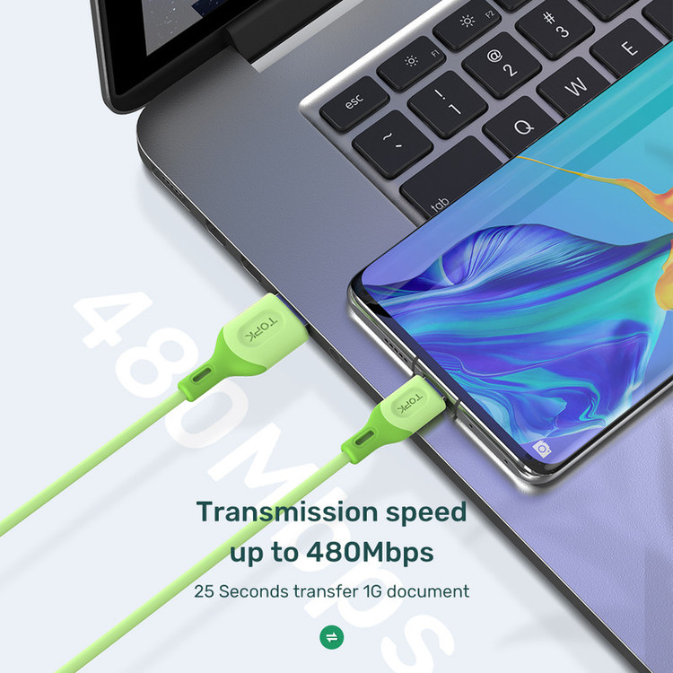 کابل تبدیل USB به microUSB تاپکی مدل AN84-Fast طول 1 متر