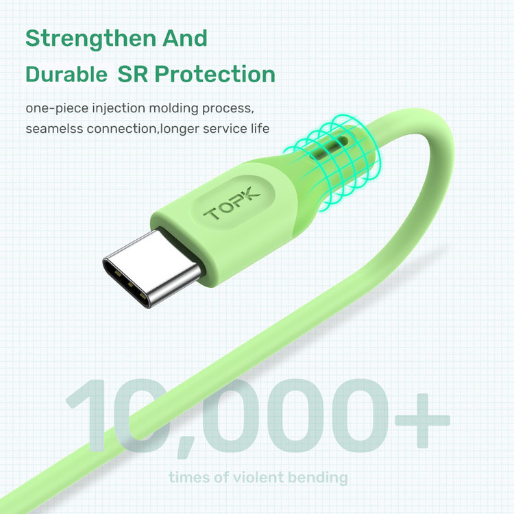 کابل تبدیل USB به microUSB تاپکی مدل AN84-Fast طول 1 متر