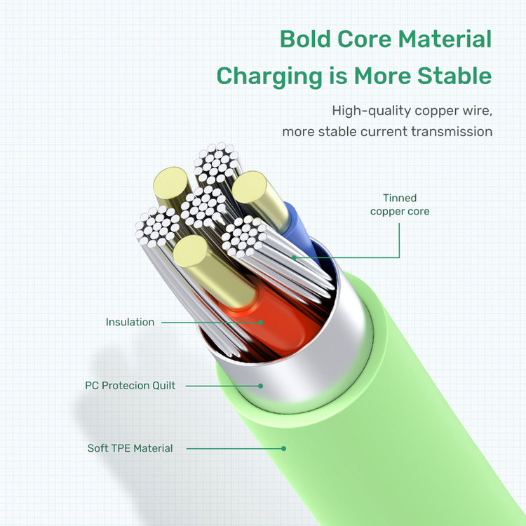 کابل تبدیل USB به microUSB تاپکی مدل AN84-Fast طول 1 متر