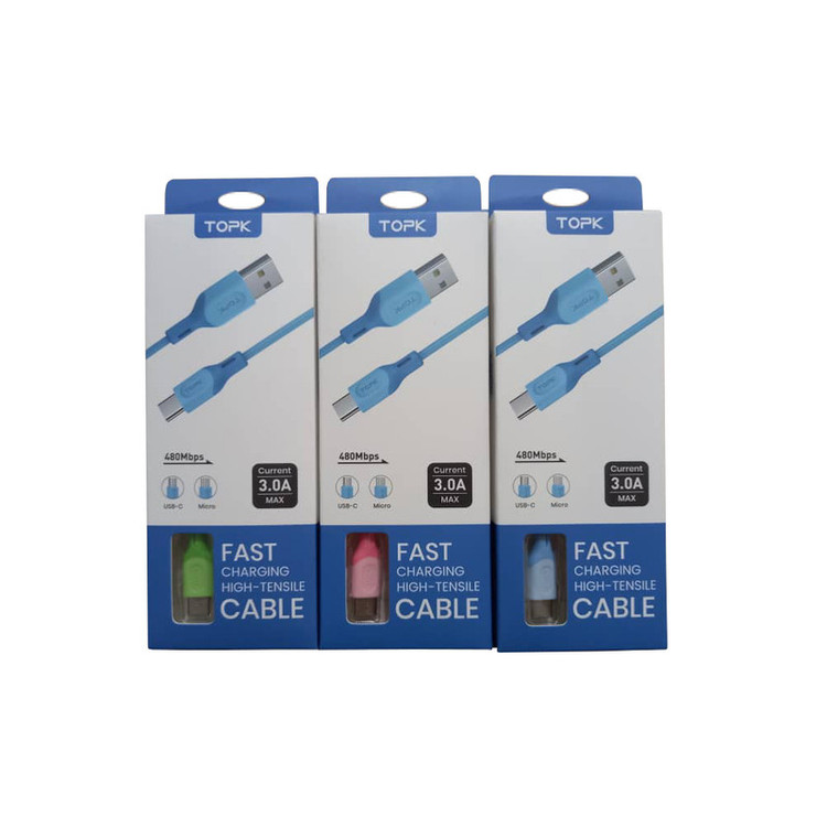 کابل تبدیل USB به microUSB تاپکی مدل AN84-Fast طول 1 متر