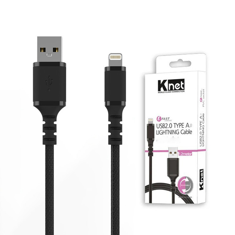 کابل تبدیل USB به لایتنینگ کنفی کی نت مدل K-CUAM2LIB12 طول 1.2 متر